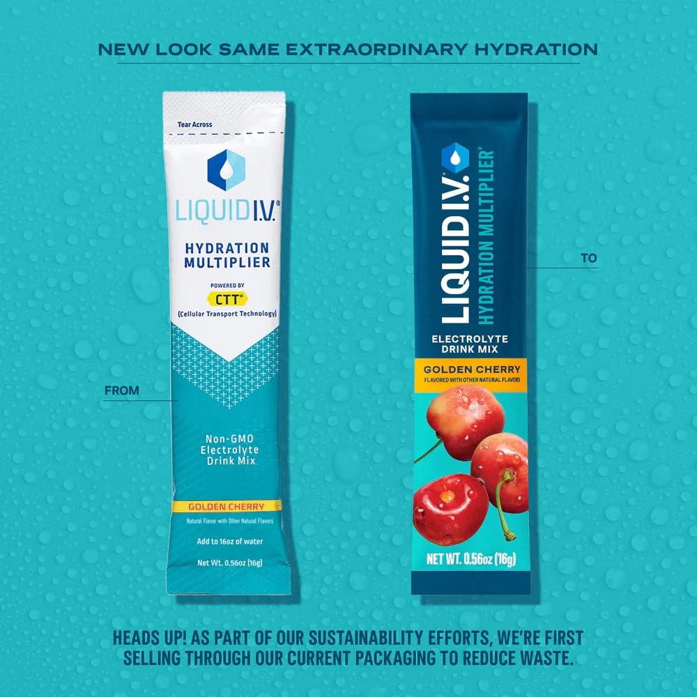 Liquid I.V.® Hydration Multiplier - Lemon Lime | Electrolyte Powder Drink Mix | 1 Pack (16 Servings)