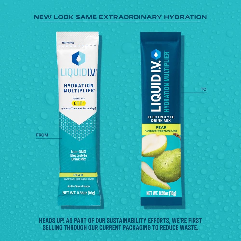 Liquid I.V.® Hydration Multiplier - Lemon Lime | Electrolyte Powder Drink Mix | 1 Pack (16 Servings)