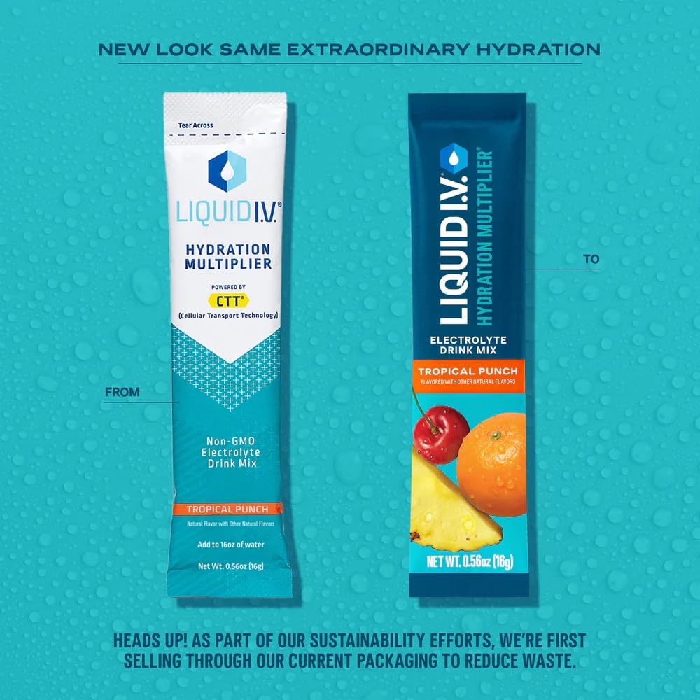 Liquid I.V.® Hydration Multiplier - Lemon Lime | Electrolyte Powder Drink Mix | 1 Pack (16 Servings)