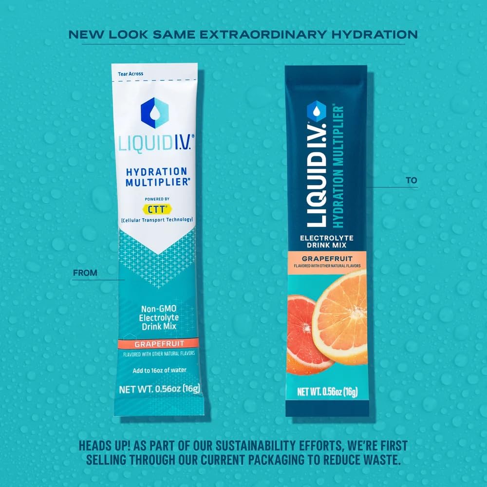 Liquid I.V.® Hydration Multiplier - Lemon Lime | Electrolyte Powder Drink Mix | 1 Pack (16 Servings)