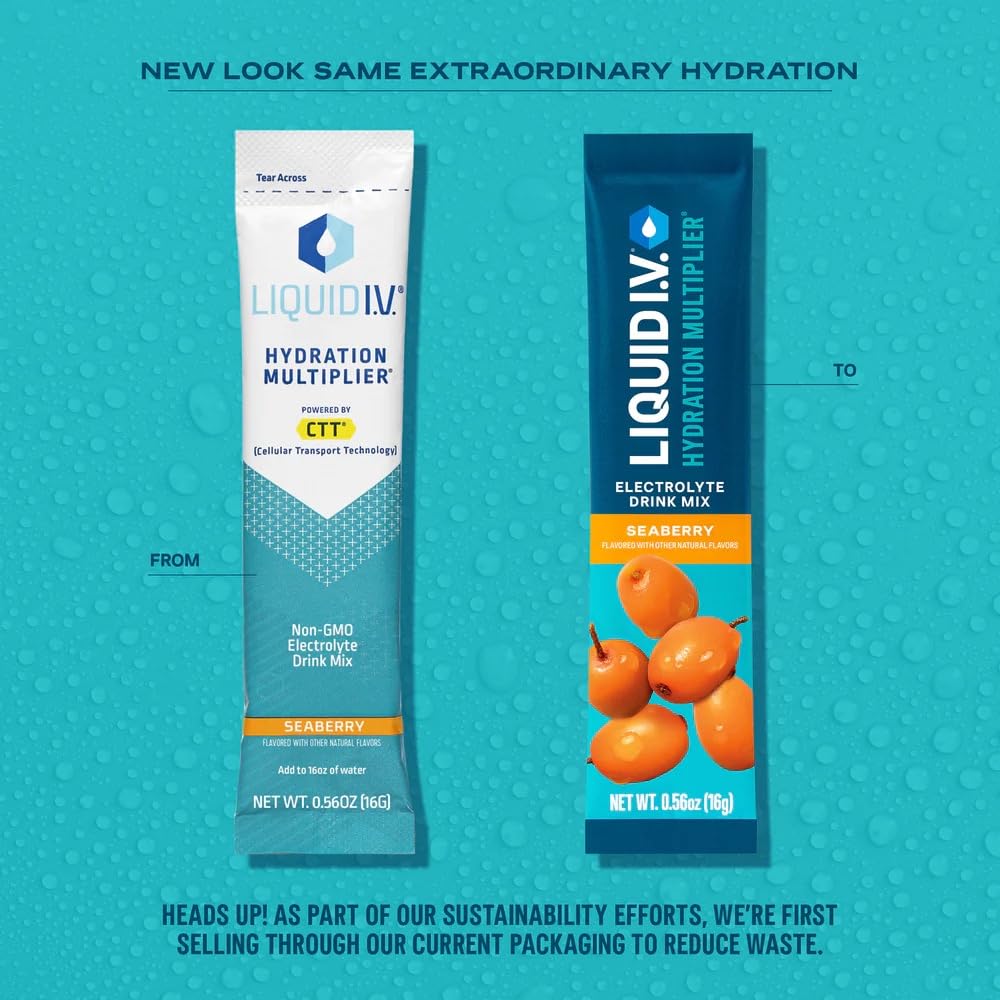Liquid I.V.® Hydration Multiplier - Lemon Lime | Electrolyte Powder Drink Mix | 1 Pack (16 Servings)
