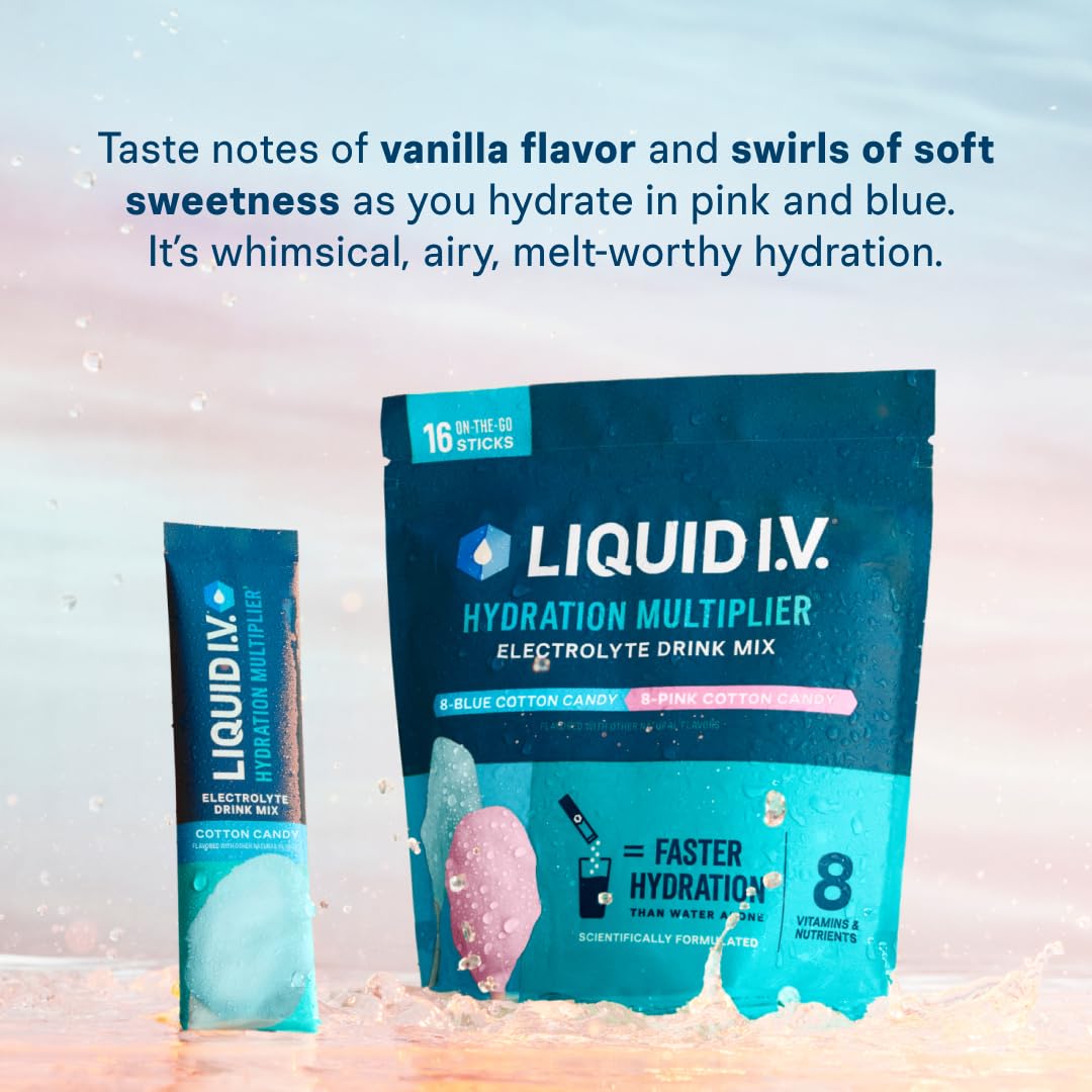 Liquid I.V.® Hydration Multiplier - Lemon Lime | Electrolyte Powder Drink Mix | 1 Pack (16 Servings)