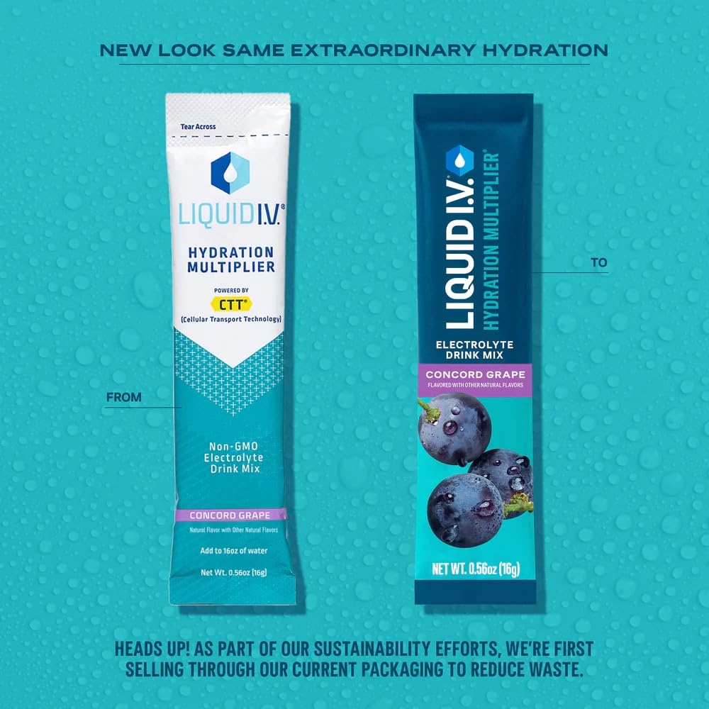 Liquid I.V.® Hydration Multiplier - Lemon Lime | Electrolyte Powder Drink Mix | 1 Pack (16 Servings)