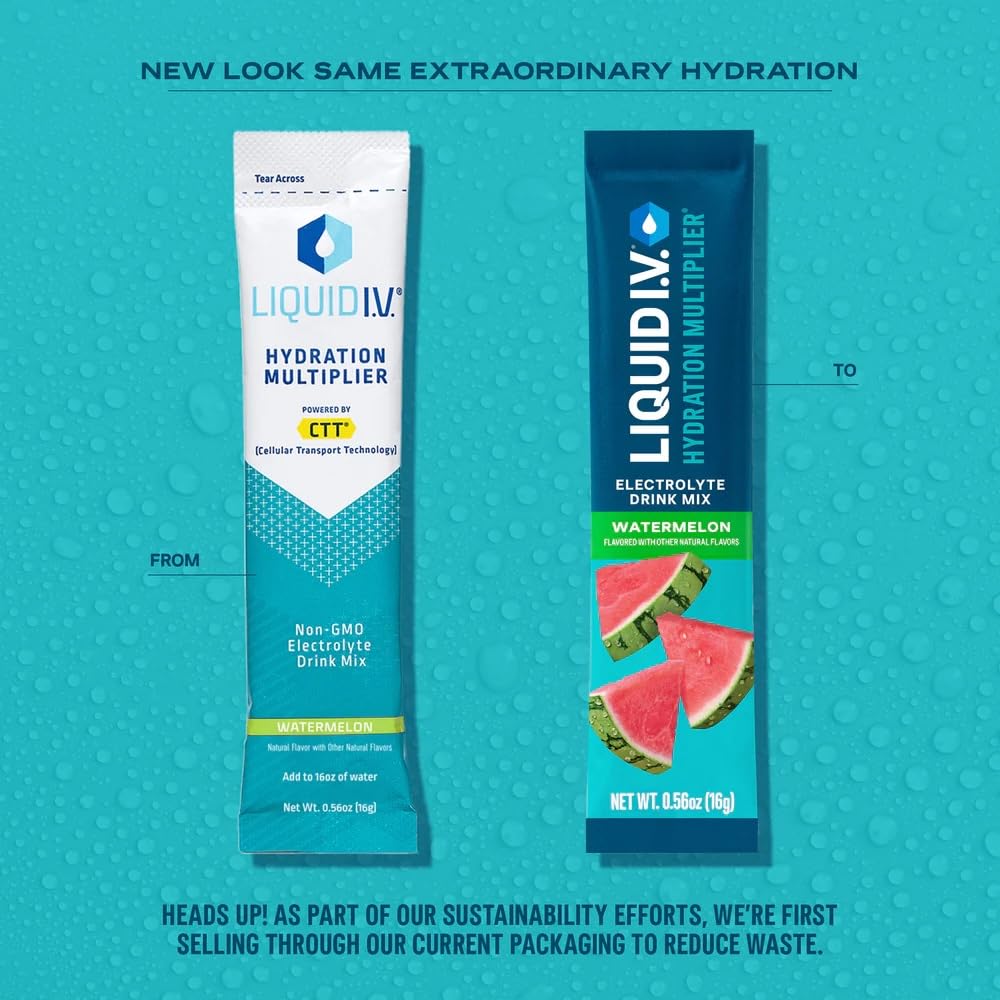 Liquid I.V.® Hydration Multiplier - Lemon Lime | Electrolyte Powder Drink Mix | 1 Pack (16 Servings)