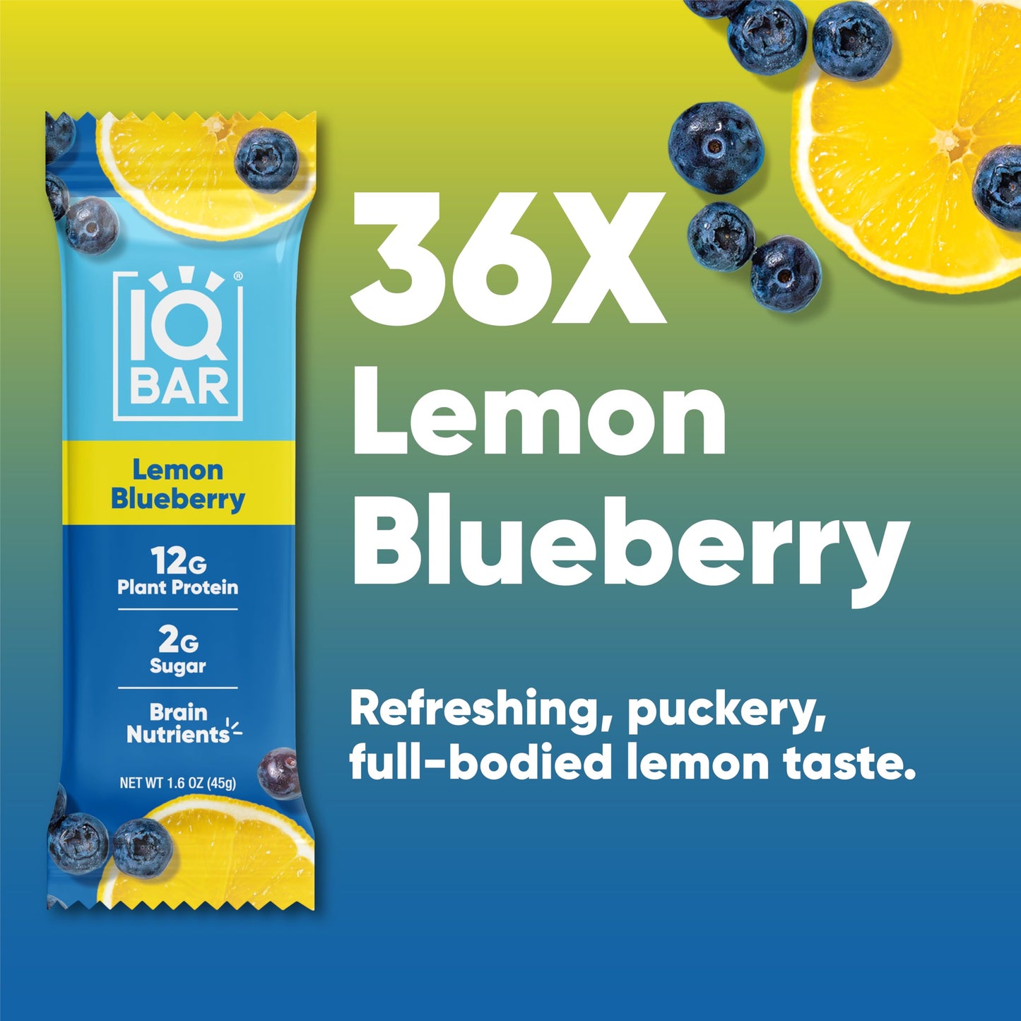 IQBAR Protein Bars - Peanut Butter Chip - 12 Count, Low Carb, High Fiber, Gluten Free, Vegan Snacks - Low Sugar Keto Energy Bars