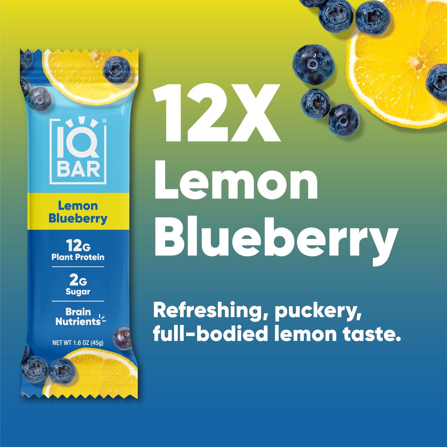 IQBAR Protein Bars - Peanut Butter Chip - 12 Count, Low Carb, High Fiber, Gluten Free, Vegan Snacks - Low Sugar Keto Energy Bars