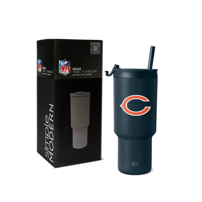 Simple Modern Officially Licensed NFL San Francisco 49rs 30 oz Tumbler with Flip Lid and Straws | Insulated Cup Stainless Steel | Gifts for Men Women | Trek Collection | San Francisco 49rs