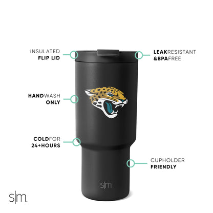 Simple Modern Officially Licensed NFL San Francisco 49rs 30 oz Tumbler with Flip Lid and Straws | Insulated Cup Stainless Steel | Gifts for Men Women | Trek Collection | San Francisco 49rs