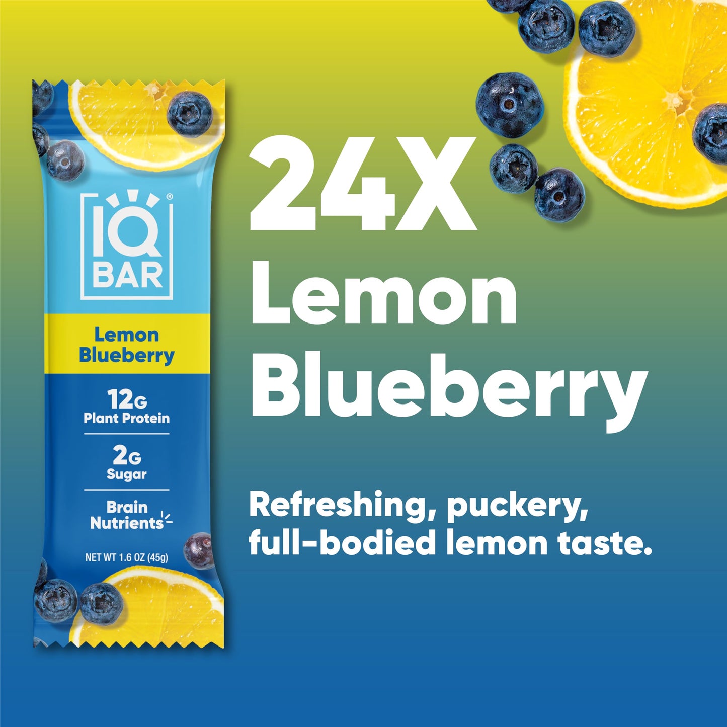 IQBAR Protein Bars - Peanut Butter Chip - 12 Count, Low Carb, High Fiber, Gluten Free, Vegan Snacks - Low Sugar Keto Energy Bars