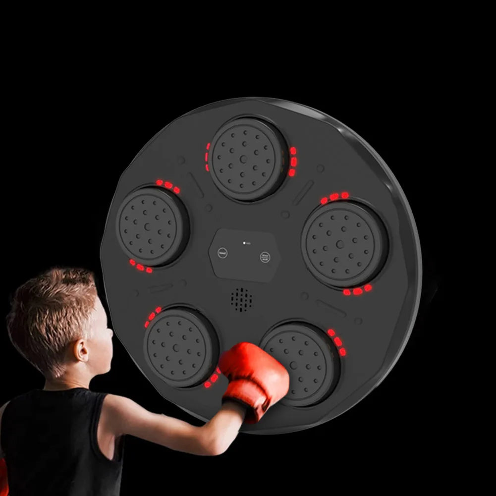 Smart Music Boxing Machine for Kids Hanging Sandbag Boxing Sports Training Agility Reaction Wall Target Home Exercise Equipment